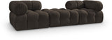 Ames - 3 Piece Boucle Modular Sofa With 1 Backless Seat