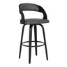 Shelly - 26" Counter Height Swivel Bar Stool With Black Frame