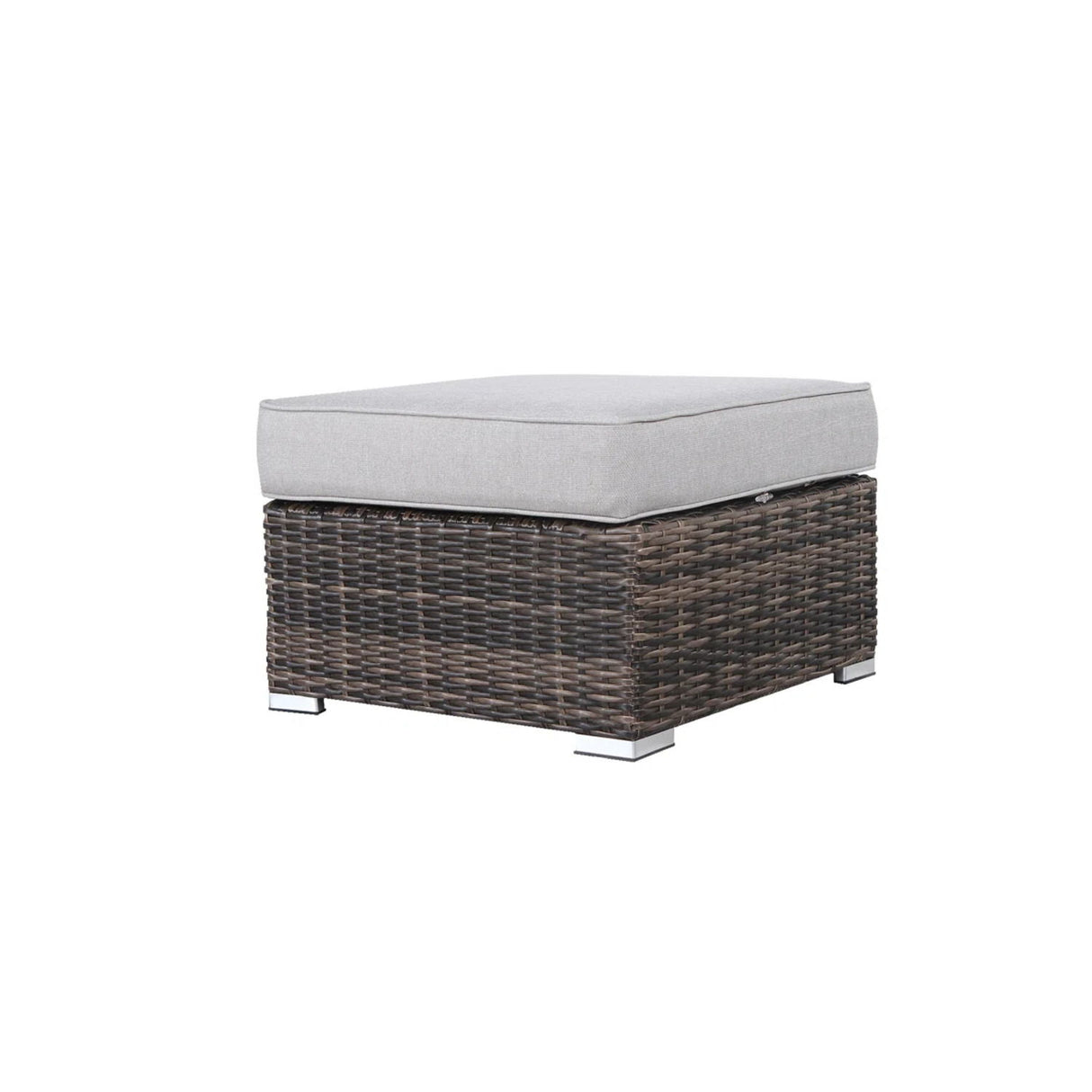 Stylish Outdoor Ottoman With Cushion For Comfort