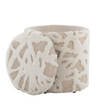 Tahoe - Shag Ottoman - Beige Acro Wool