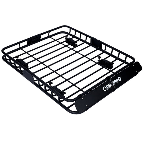 Motoring Rooftop Cargo Carrier Basket Steel, Universal Fit Roof Rack