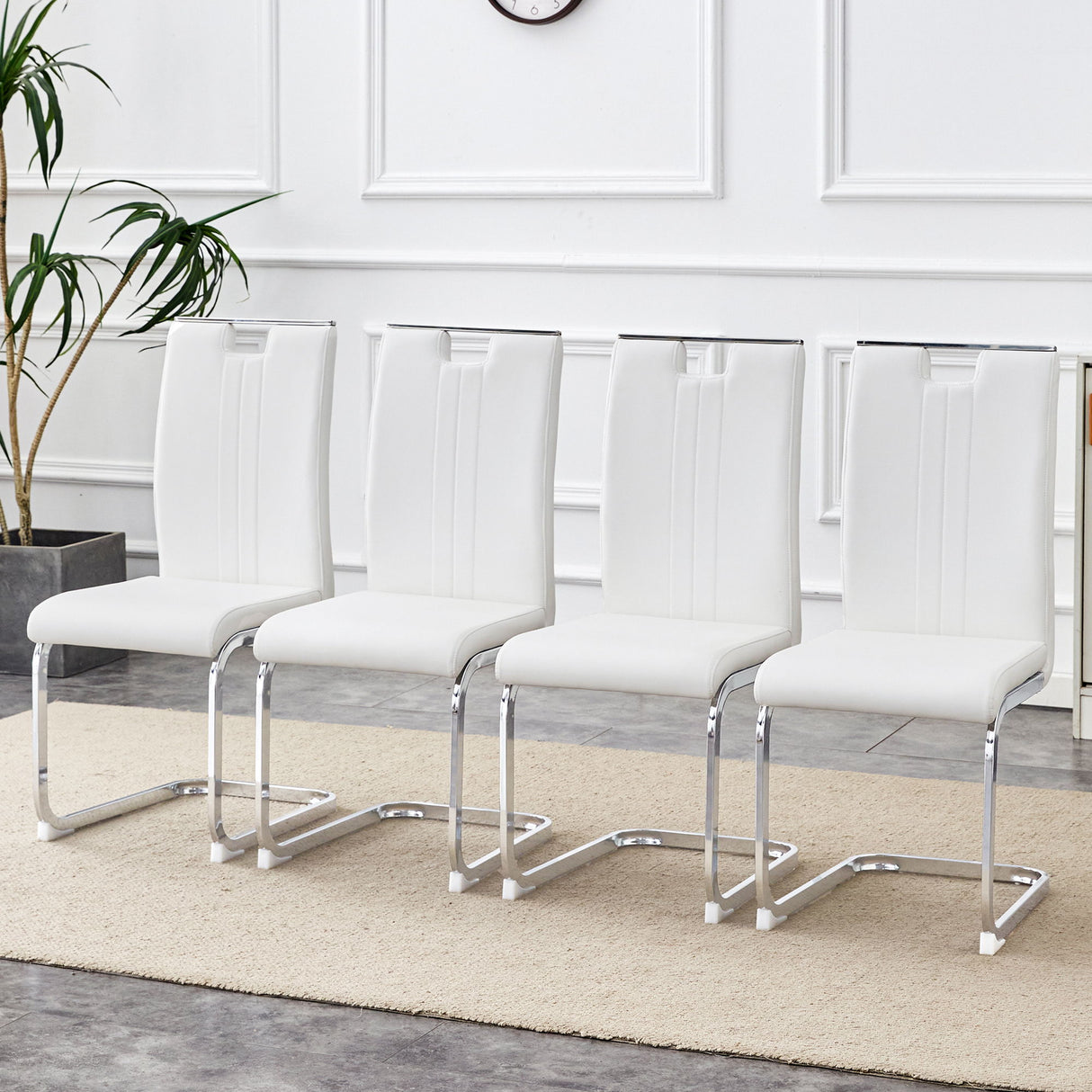 Bow Shaped Chairs, Ergonomic Design, Non Slip Base
