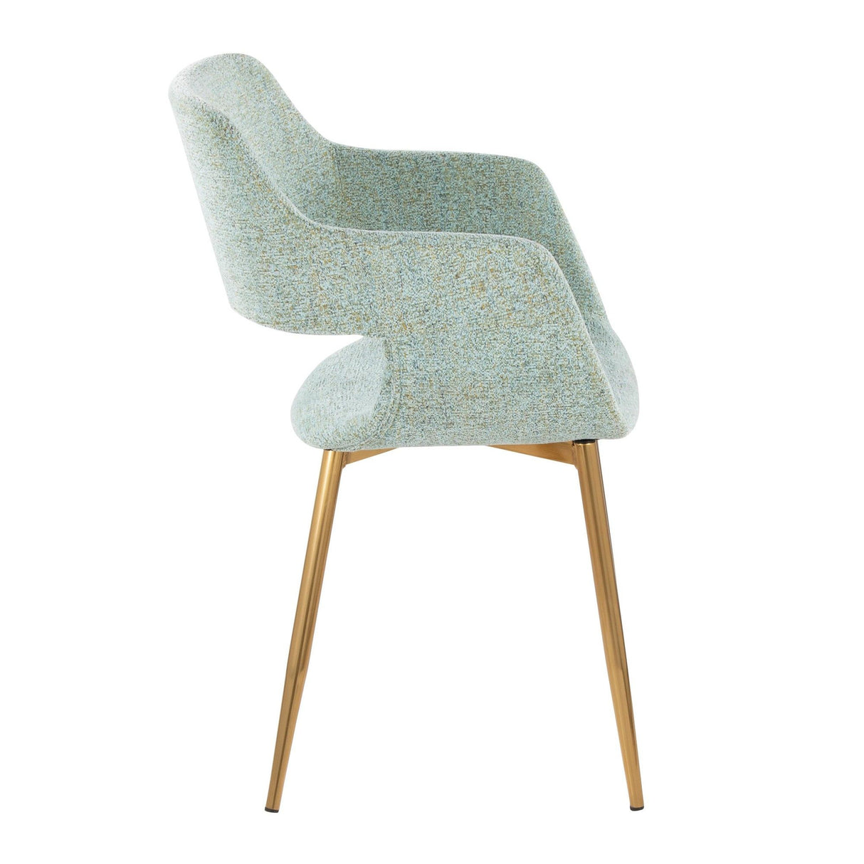 Margarite - Dining / Accent Chair - Gold Metal (Set of 2)