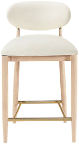 Riccio - Stool - Natural And Gold Frame