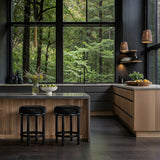 Monette - Counter Stool With Black Base