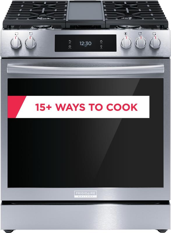30" Front Control Gas Range with Total Convection - (GCFG3060B)