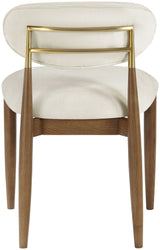 Riccio - Fabric Dining Side Chair (Set of 2) - Walnut Frame