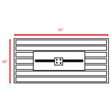 Outdoor Gas Fire Pit Table With Durable Construction And Lid - Gray