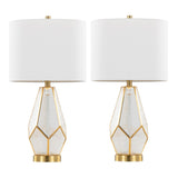 Geo - Rain Glass Table Lamp (Set of 2)
