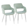 Margarite - Dining / Accent Chair - Chrome Metal (Set of 2)