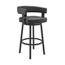 Cohen - Swivel Bar Stool - Black Finish
