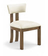 Lavrin - Vegan Leather Upholstered Dining Side Chair (Set of 2) - Walnut Base
