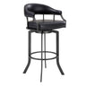 Pharaoh - Swivel Faux Leather Bar Stool - Mineral Finish