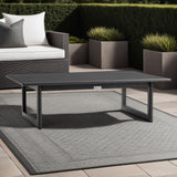 Cayman - Aluminum Outdoor Coffee Table - Black