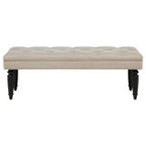 Marsha - 52" Upholstered Entryway Accent Bench - Latte