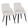 York - Upholstered Chair (Set of 2) - Black Wood Legs