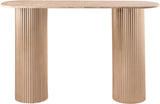 Cindra - Genuine Marble Top And Iron Base Console Table