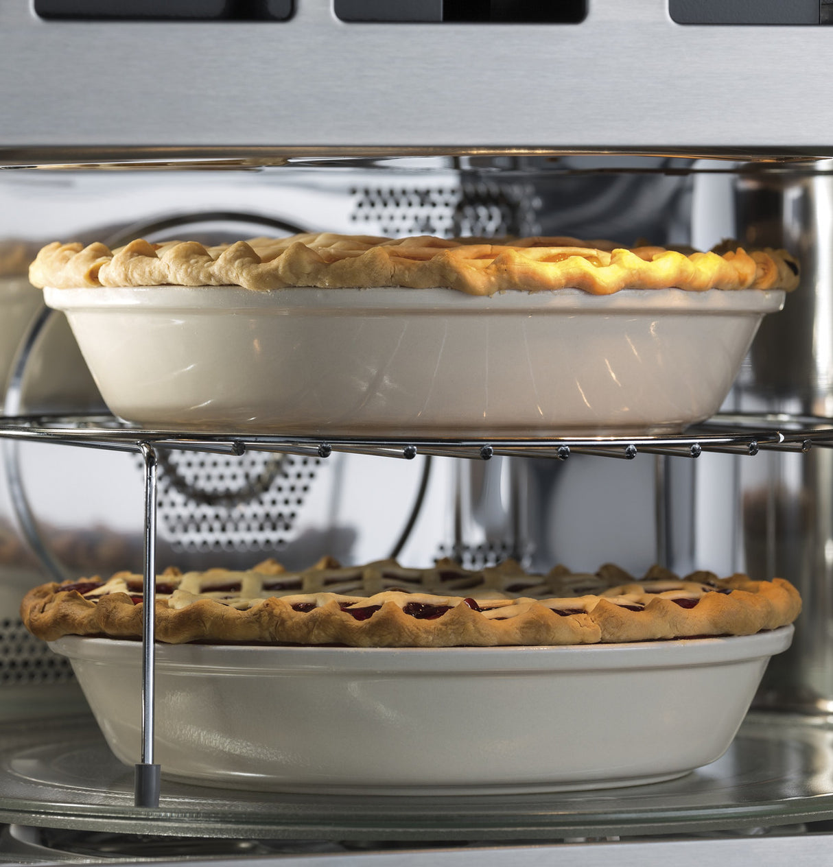 GE Profile PWB7030SVSS built-in microwave convection oven view 8