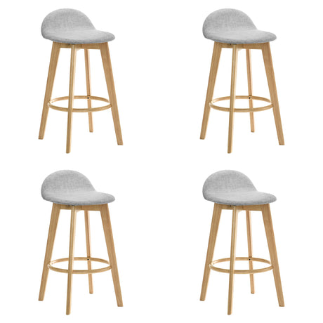 Vera - Upholstered Wood Counter Height Barstool
