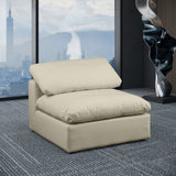 Comfy - Faux Leather Armless Chair