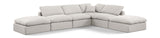 Indulge - Linen 6 Piece Modular Armless Sectional