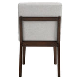 Edwyn - Side Chair (Set of 2) - Gray Fabric & Brown