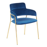 Napoli - Contemporary Chair (Set of 2) - Gold Metal