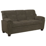 Scottsdale - Sofa With Nailhead Trims Upholstered Living Room Seating - Brown