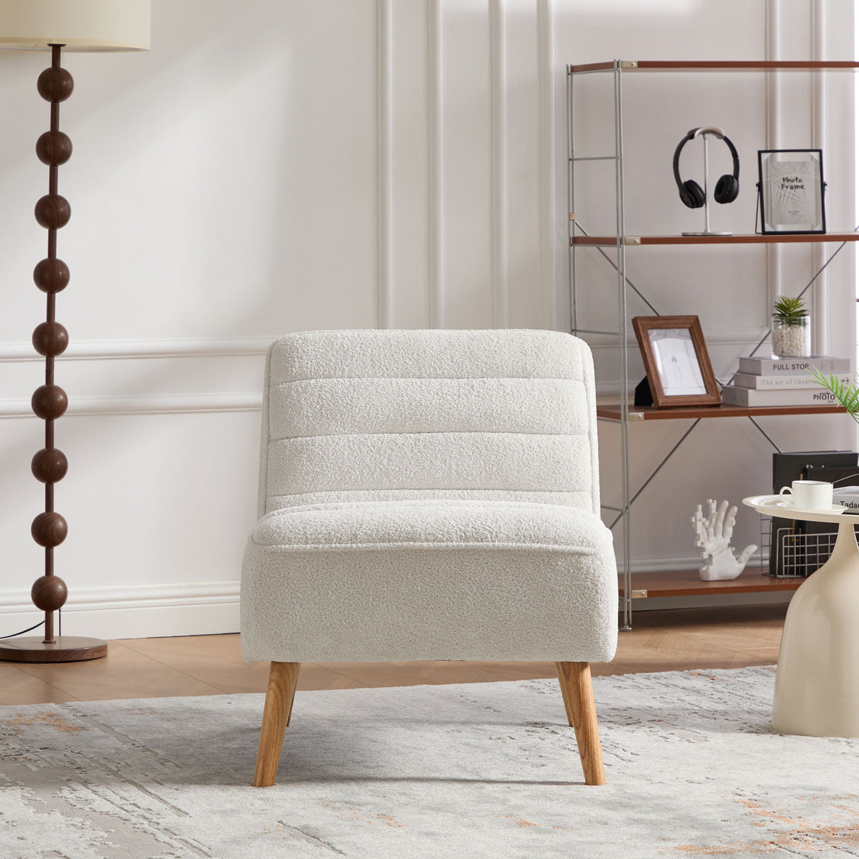 Upholstered Armless Accent Chair