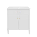 Bathroom Vanity With Sink, Soft Close Doors And Adjustable Shelf