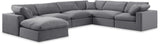 Comfy - 7 Piece Velvet Modular Sectional With Chaise