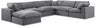 Comfy - 7 Piece Velvet Modular Sectional With Chaise