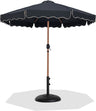 Amalfi - Patio Umbrella - Black Base / Light Brown Pole