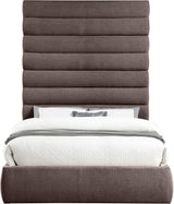 Adam - Linen Fabric Bed With 89" Headboard