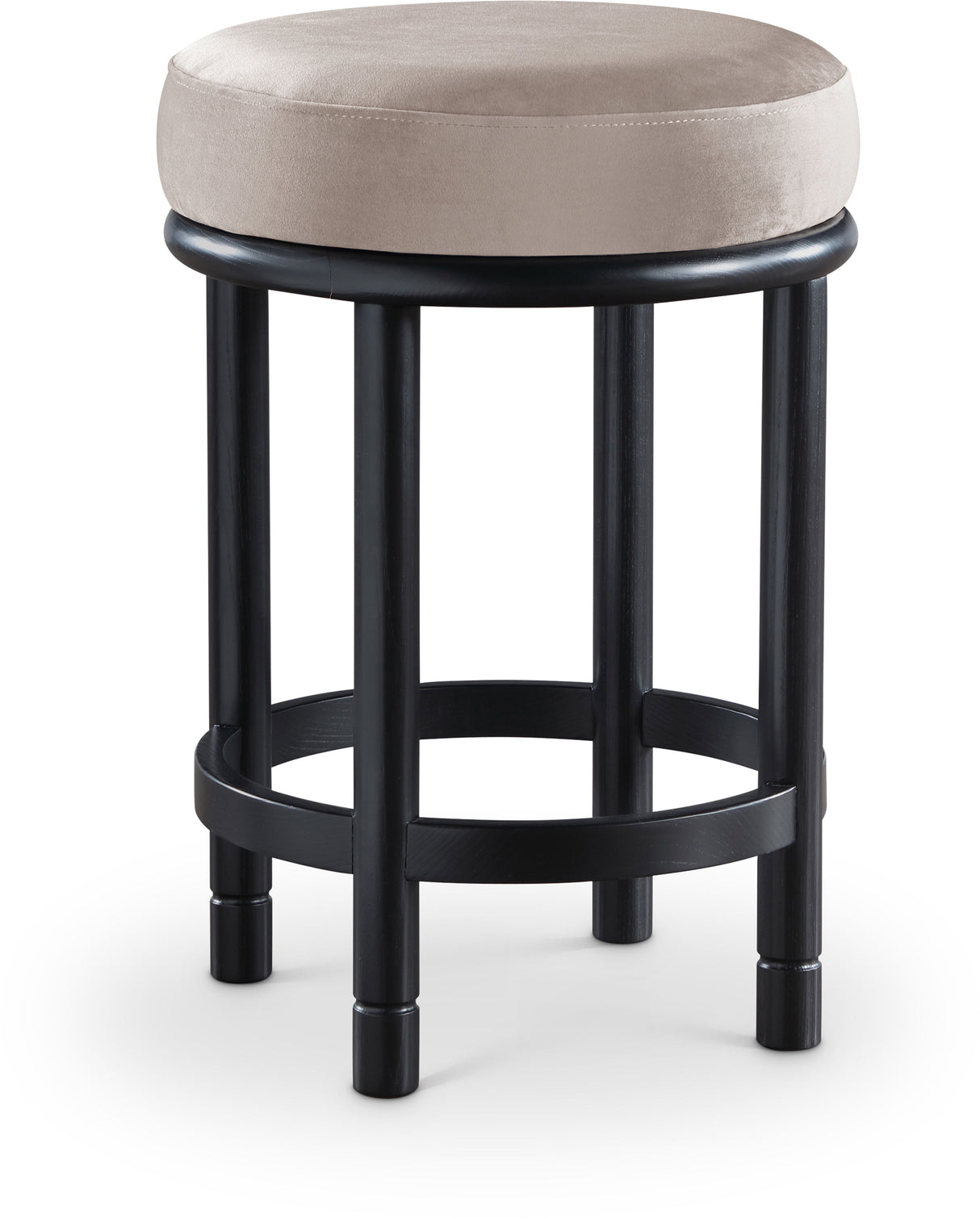 Monette - Counter Stool With Black Base