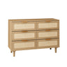 6 Drawer Storage Modern Cabinet For Bedroom