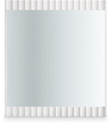 Modernist - Mirror With Stainless Steel Base - White
