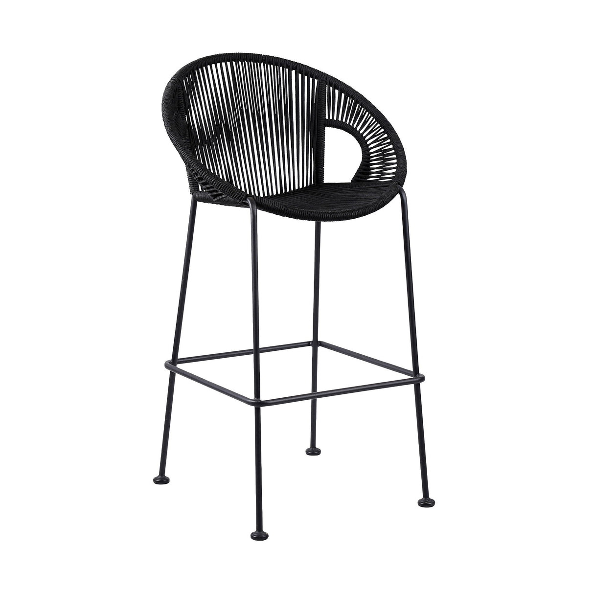 Acapulco - Indoor Outdoor Steel Bar Stool With Rope Set