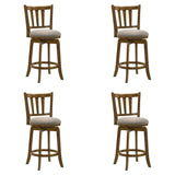 Wren - Modern Farmhouse Swivel Wood Counter Height Kitchen Bar Stool