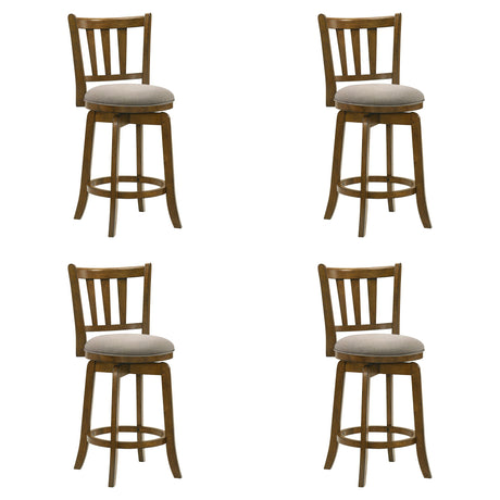 Wren - Modern Farmhouse Swivel Wood Counter Height Kitchen Bar Stool