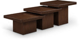 Spencer - Oak Veneer 3 Piece Coffee Tabl