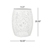 Modern Design Metal End Table, Large