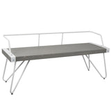 Stefani - Bench - White And Gray