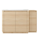 Freestanding Bathroom Vanity With Sink, 1 Small Storage Cabinet, Soft Close Door