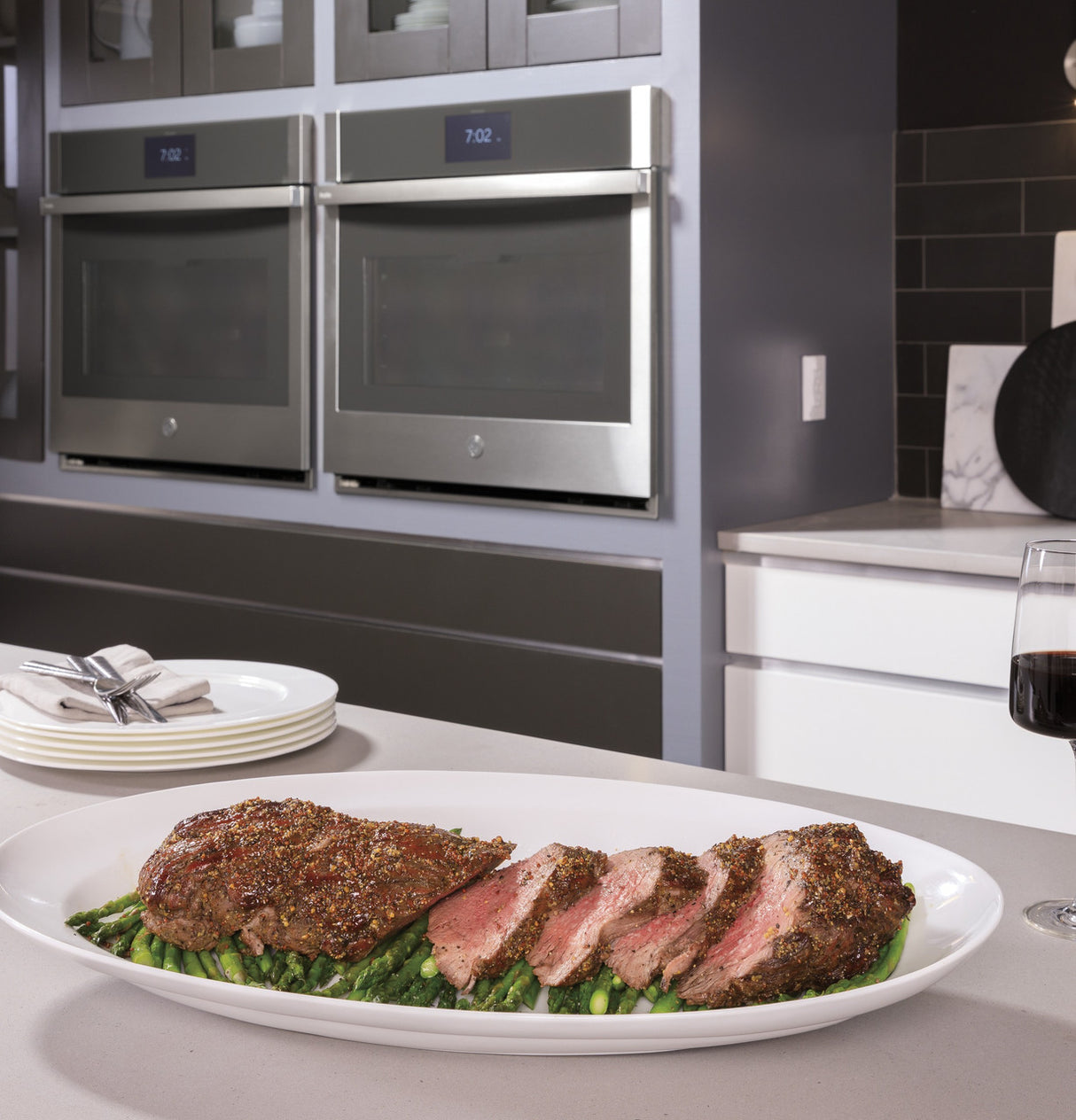 GE Profile PTD9000BNTS double wall oven view 20
