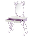 Priya II - Vanity Set - White & Light Purple