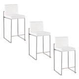 Fuji - Contemporary High Back Counter Stool, Functional Design