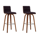 Vienna - 30" Swivel Bar Stool - Walnut Wood