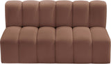 Arc - Faux Leather 2 Seats Modular Sofa