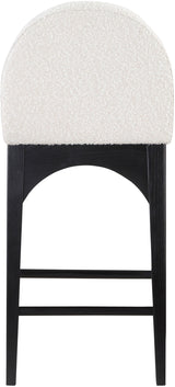 Waldorf - Boucle Stool With Black Legs